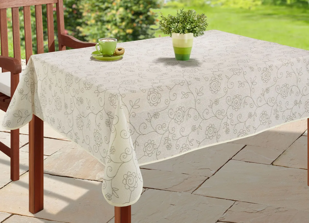 BADER Abwaschbare Garten-Tischdecke