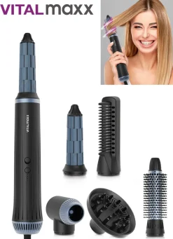 VITALMAXX Air Curler Plus mit 6 verschiedenen Aufsätzen