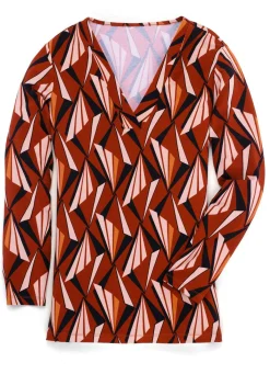 Damen BADER Allover gemustertes Shirt in 2 Farben