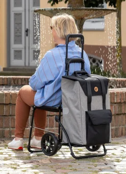 BADER Andersen Einkaufsroller mit Sitzmöglichkeit