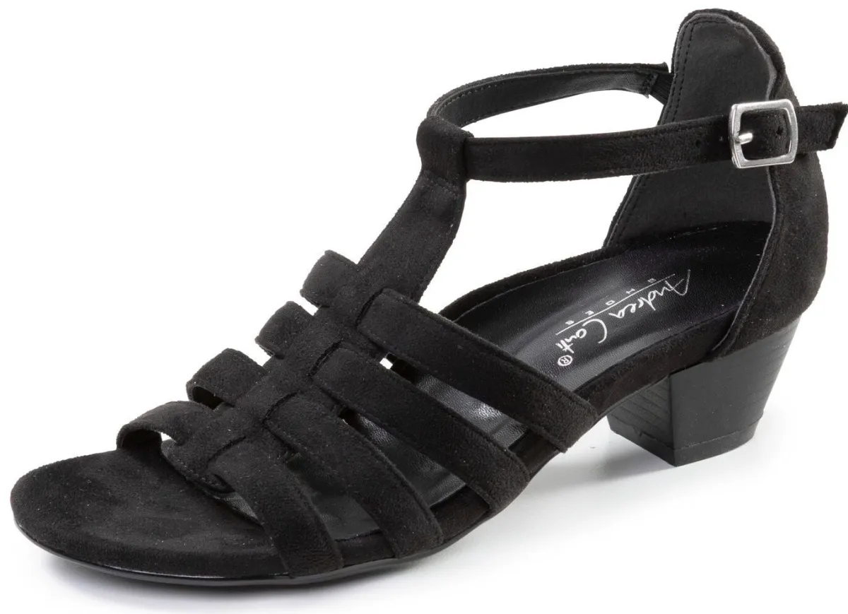 Damen ANDREA CONTI , modische Damen-Sandaletten, Weite G, mit Gummizug