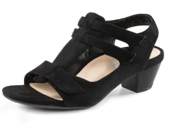 Damen ANDREA CONTI , modische Damen-Sandaletten, Weite G, mit Klettverschluss
