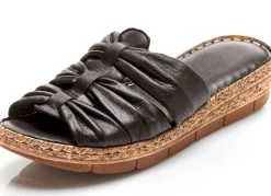Damen ANDREA CONTI Schlauchriemchen-Pantolette aus Nappaleder