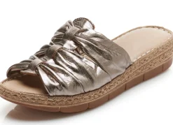 Damen ANDREA CONTI Schlauchriemchen-Pantolette aus Nappaleder