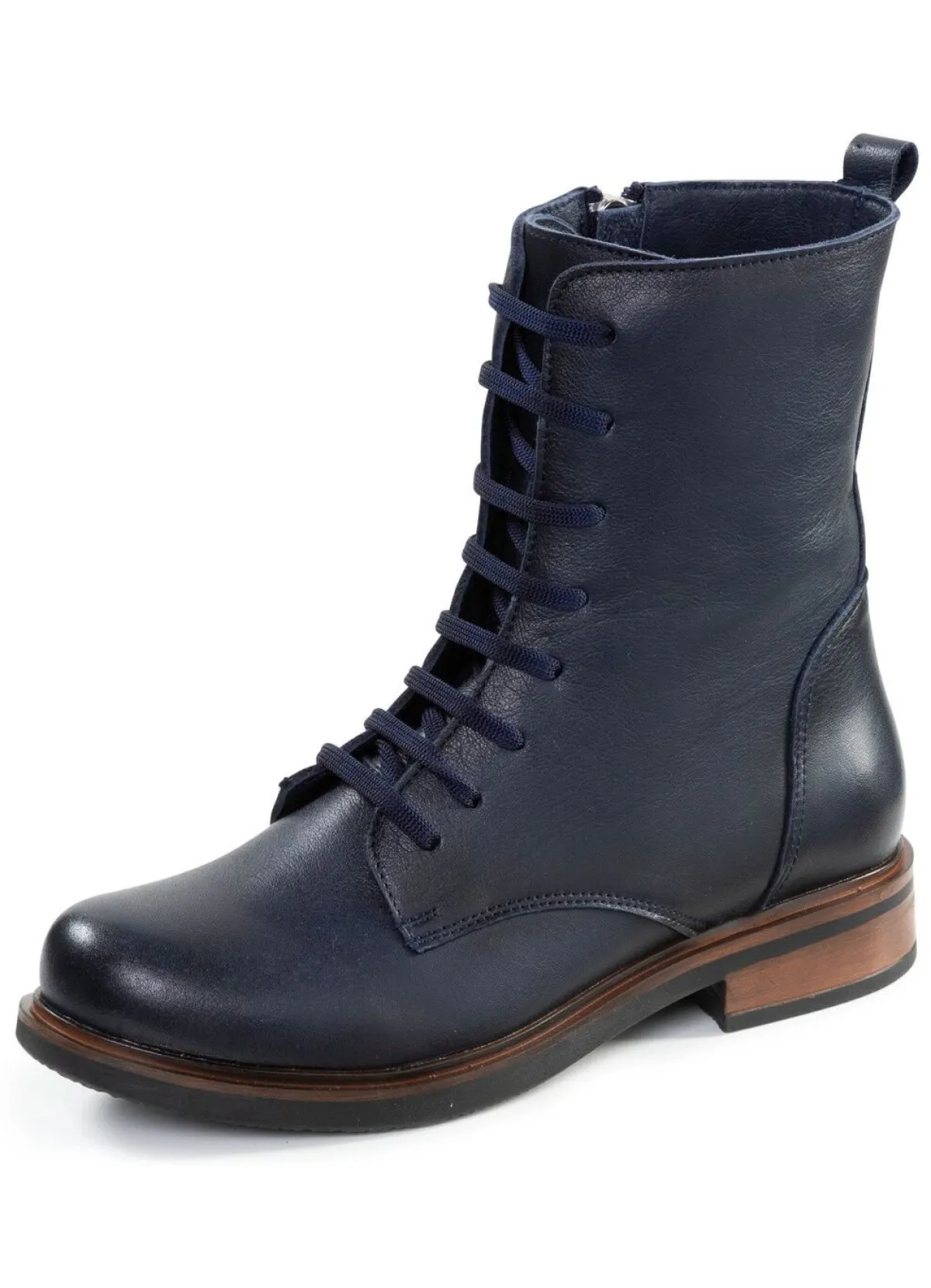 Damen ANDREA CONTI Schnür-Stiefelette aus Rind-Nappaleder