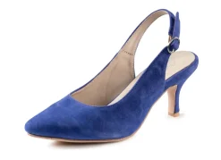 Damen BADER Andrea Conti Sling-Pumps aus weichem Samt-Chevreauleder