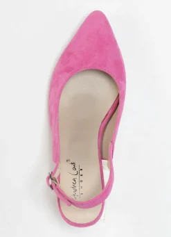 Damen BADER Andrea Conti Sling-Pumps aus weichem Samt-Chevreauleder