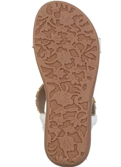 Damen ANDREA CONTI , stylische Damen-Sandalen, Weite G, mit elastischem Fersenriemchen
