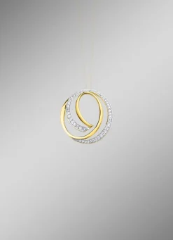 Damen BADER Anhänger in Bicolor mit Zirkonia