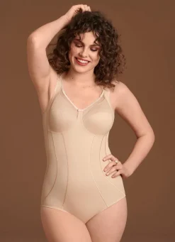Damen BADER Anita Hosenkorselett mit transparenten Tülleinsätzen