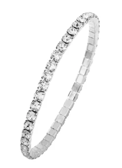 Damen BADER Armband aus Edelstahl mit weißen Kristallen