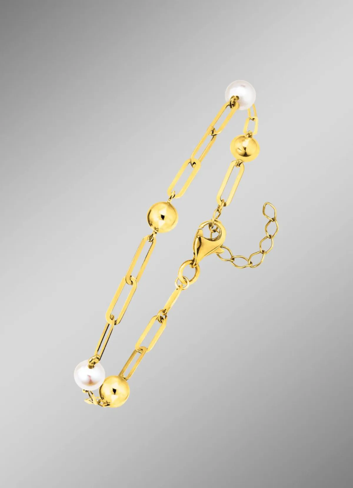 Damen BADER Armband aus Gold mit Süßwasser-Zuchtperlen