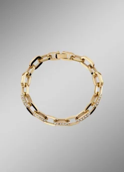 Damen BADER Armband aus vergoldetem Edelstahl mit Kristallen