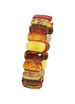 Damen BADER Armband, echte bunte Naturbernsteine
