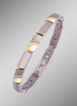 Damen BADER Armband in Bicolor mit synth. Zirkonia