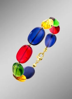 Damen BADER Armband mit echt Bernstein in Multicolor