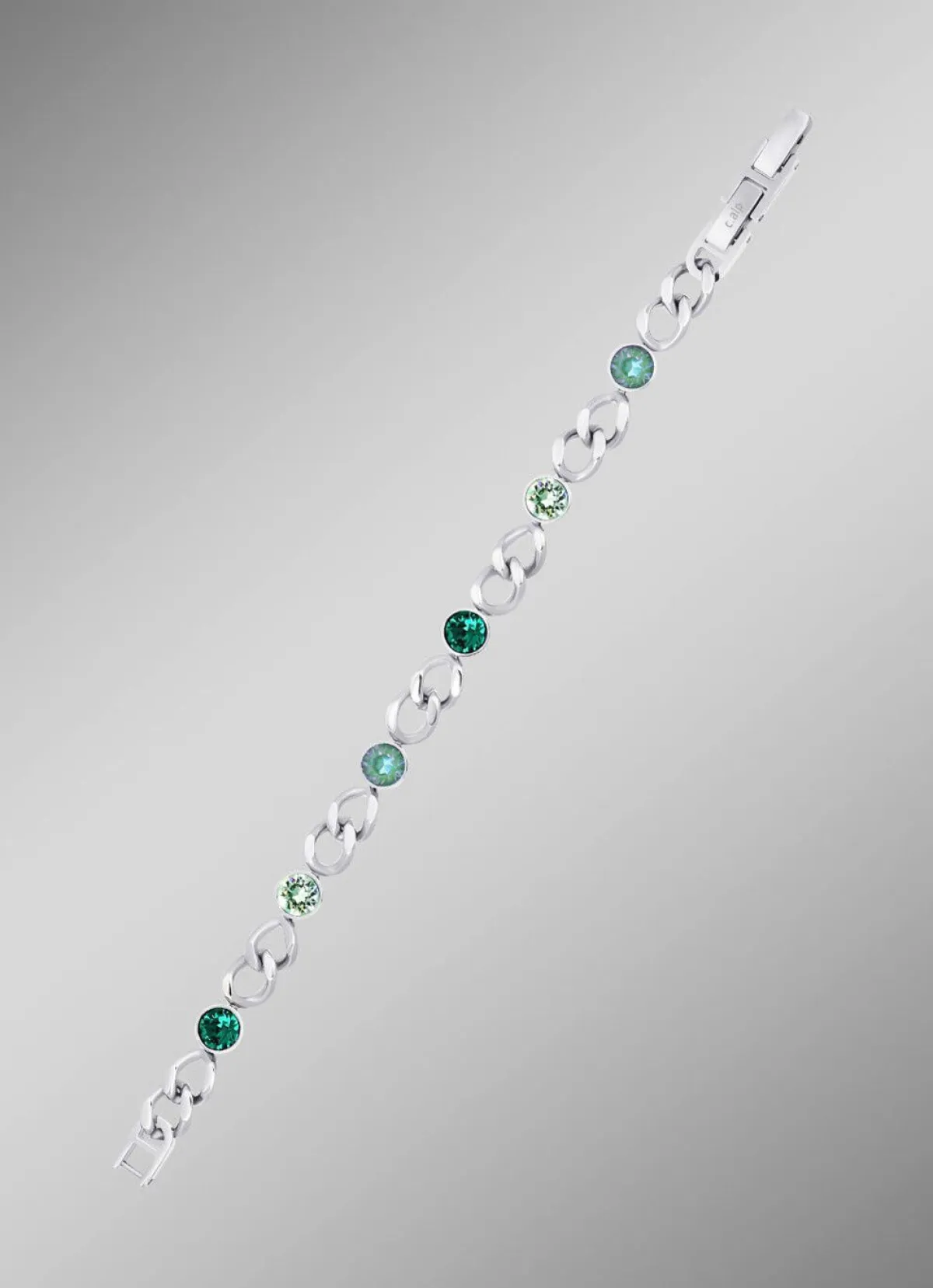 Damen BADER Armband mit grünen Kristallen