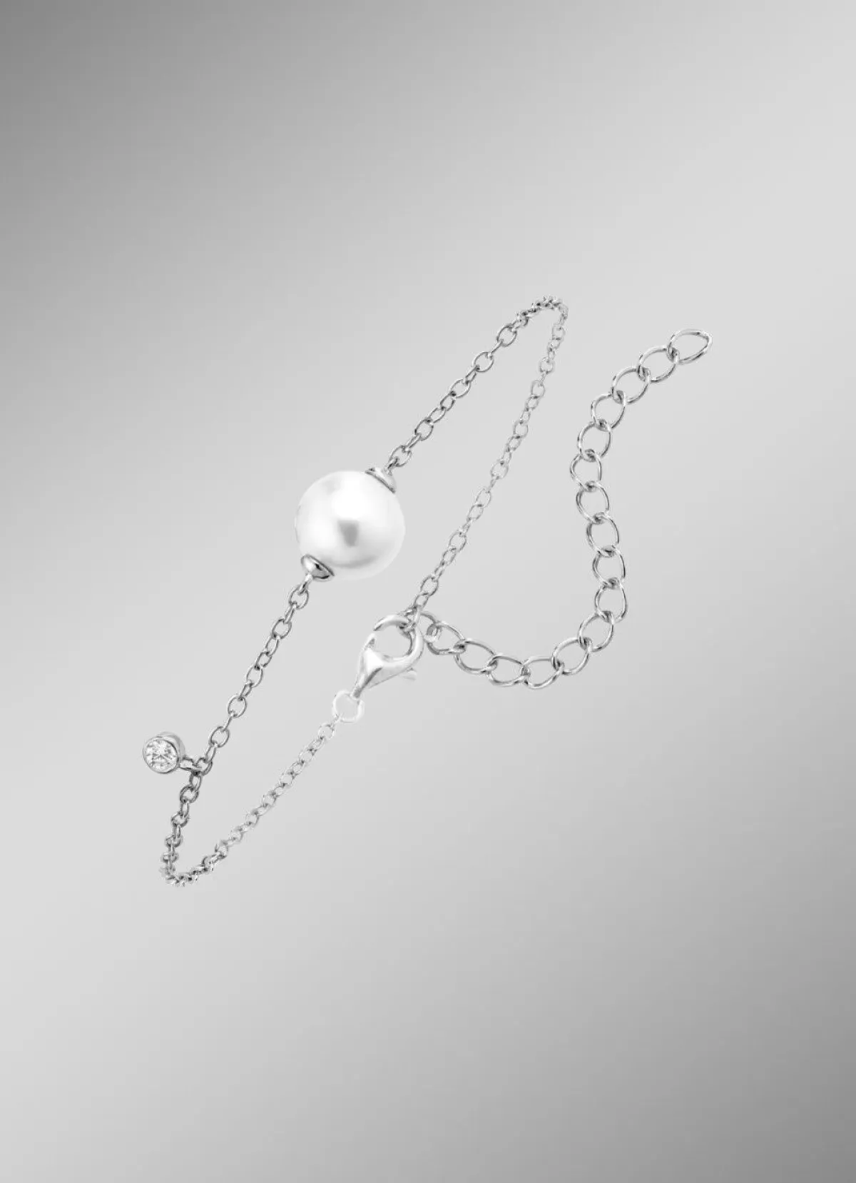 Damen BADER Armband mit Süßwasser-Zuchtperle und synth. Zirkonia