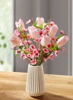 BADER Arrangement mit Tulpen und Kirschblüten