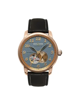Herren BADER Automatik-Herrenuhr mit offenem Uhrwerk von Zeppelin