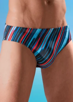 Herren BADER Badehose in Slipform, allover dessiniert