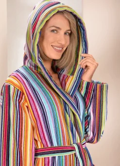 Damen LAURINA Bademantel mit Kapuze
