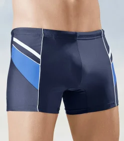 Herren BADER Badepants im preiswerten Zweierpack mit Einsätzen und Paspelierungen