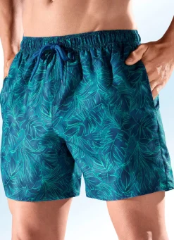 Herren BADER Badeshorts allover dessiniert, Microfaser