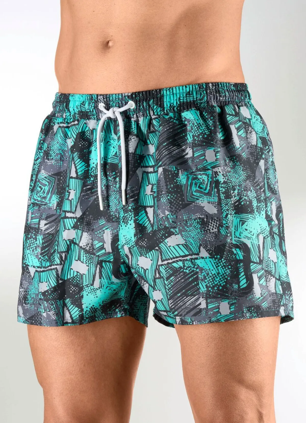 Herren BADER Badeshorts mit Seitentaschen, Microfaser