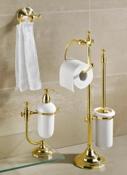 BADER Badezimmer-Accessoires aus Messing und Keramik