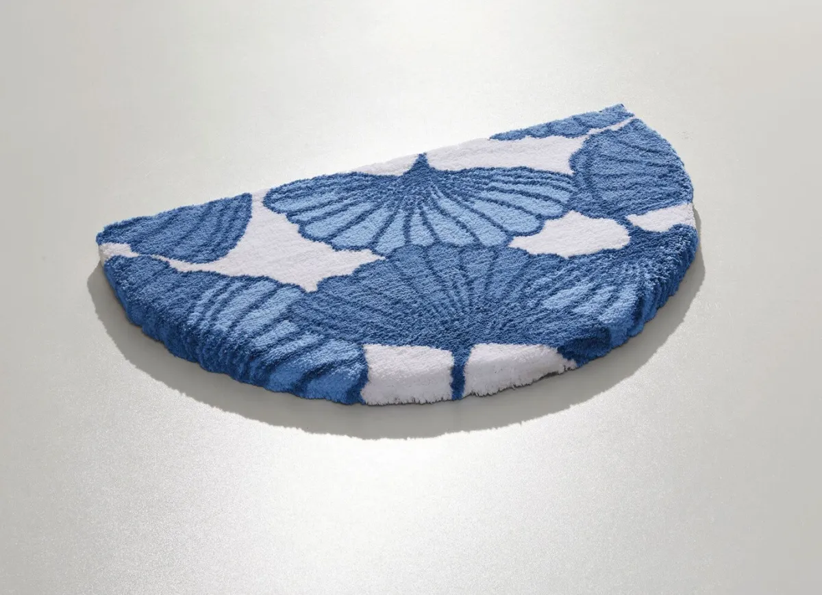 Webana Badgarnitur mit Ginkgoblätter-Motiv
