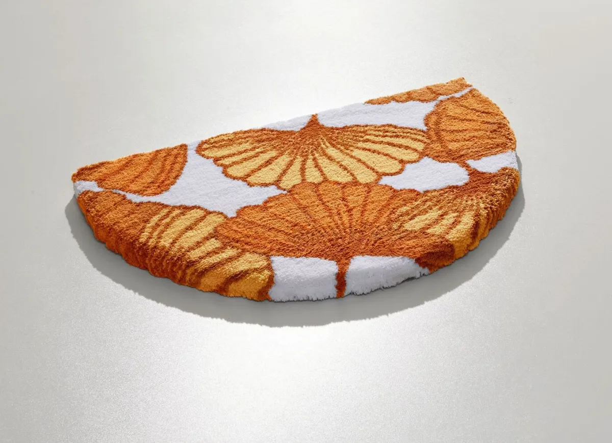 Webana Badgarnitur mit Ginkgoblätter-Motiv