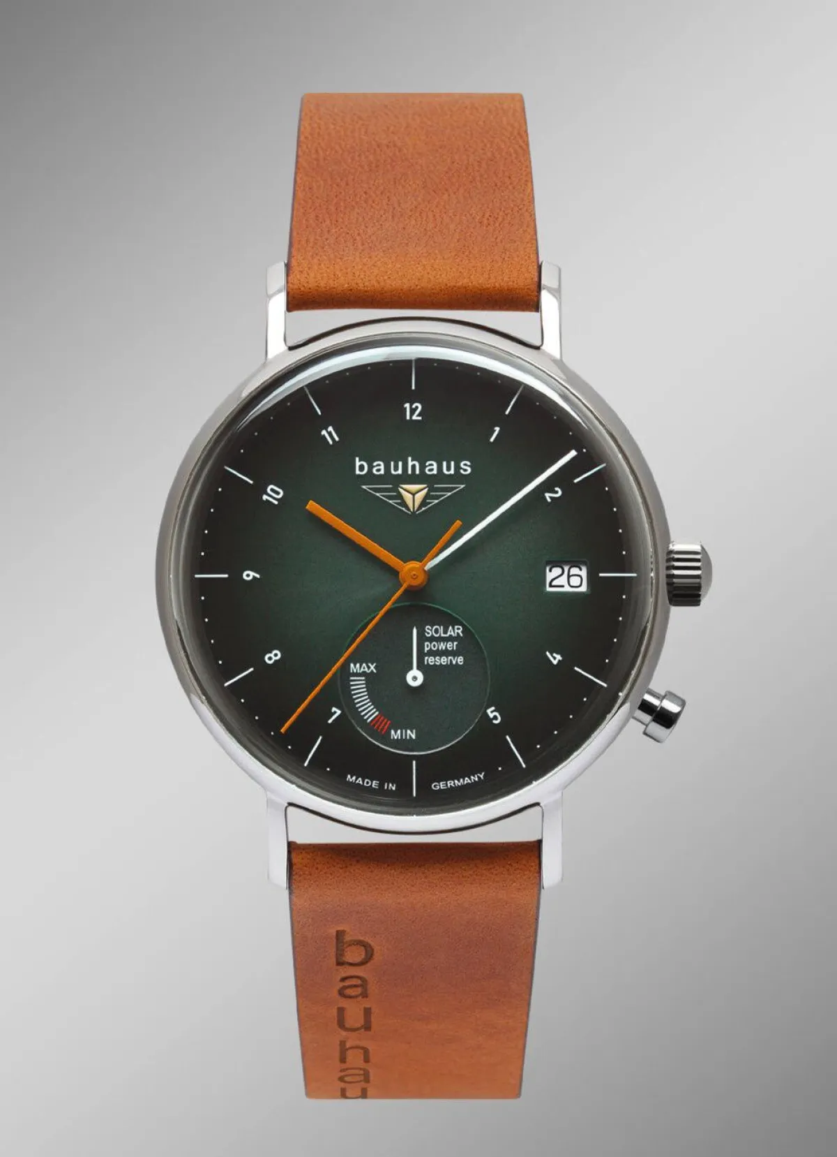 Herren BADER Bauhaus Solar-Herrenuhr Classic 2112-4