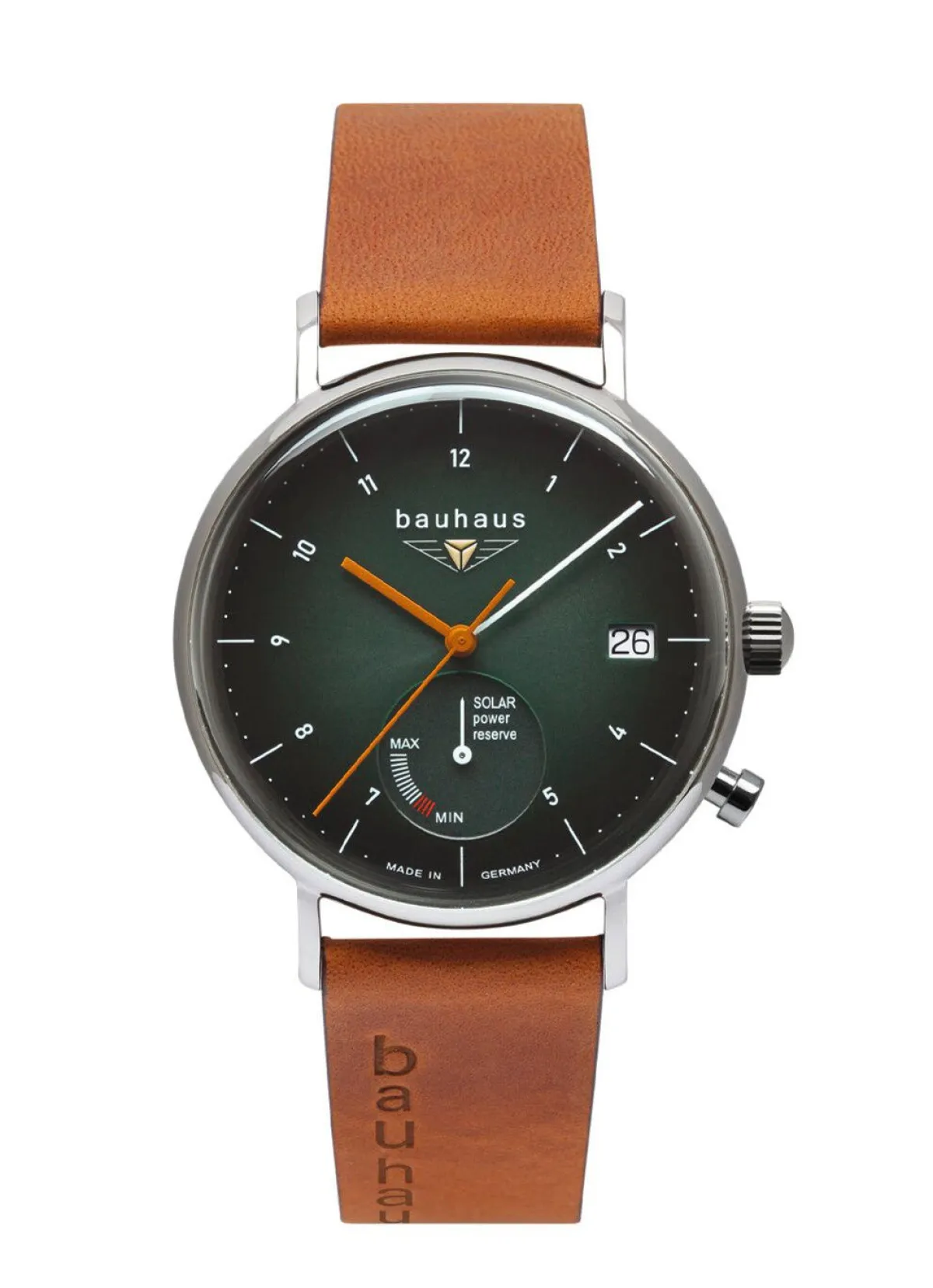 Herren BADER Bauhaus Solar-Herrenuhr Classic 2112-4