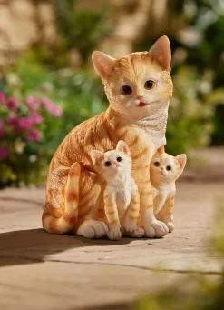 BADER Beleuchtete Katzenfamilie