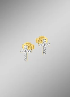 Damen BADER Beliebte Ohrstecker mit 2 Diamanten