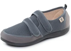 Damen BADER Bequeme Damen-Klettschuhe, Weite H, aus Mesh und Textilmaterial