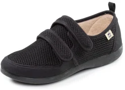 Damen BADER Bequeme Damen-Klettschuhe, Weite H, aus Mesh und Textilmaterial