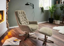BADER Bequemer Relax-Sessel mit Hocker