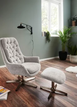 BADER Bequemer Relax-Sessel mit Hocker