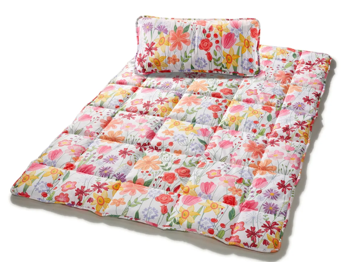 BADER Bettwaren-Set mit Blumen-Dessin, 2-teilig