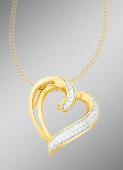 Damen BADER Bezaubernder Herz-Anhänger mit Diamanten