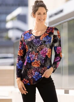Damen BADER Bezauberndes Shirt mit Rundhalsausschnitt