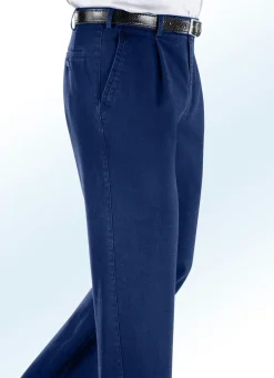 Herren BADER Bügelfreie Jeans mit Gürtel in 3 Farben