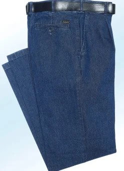 Herren BADER Bügelfreie Jeans mit Gürtel in 3 Farben