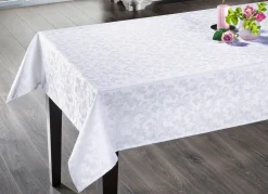 BADER Bügelfreie Tischdecke mit Fleckschutz-Ausrüstung