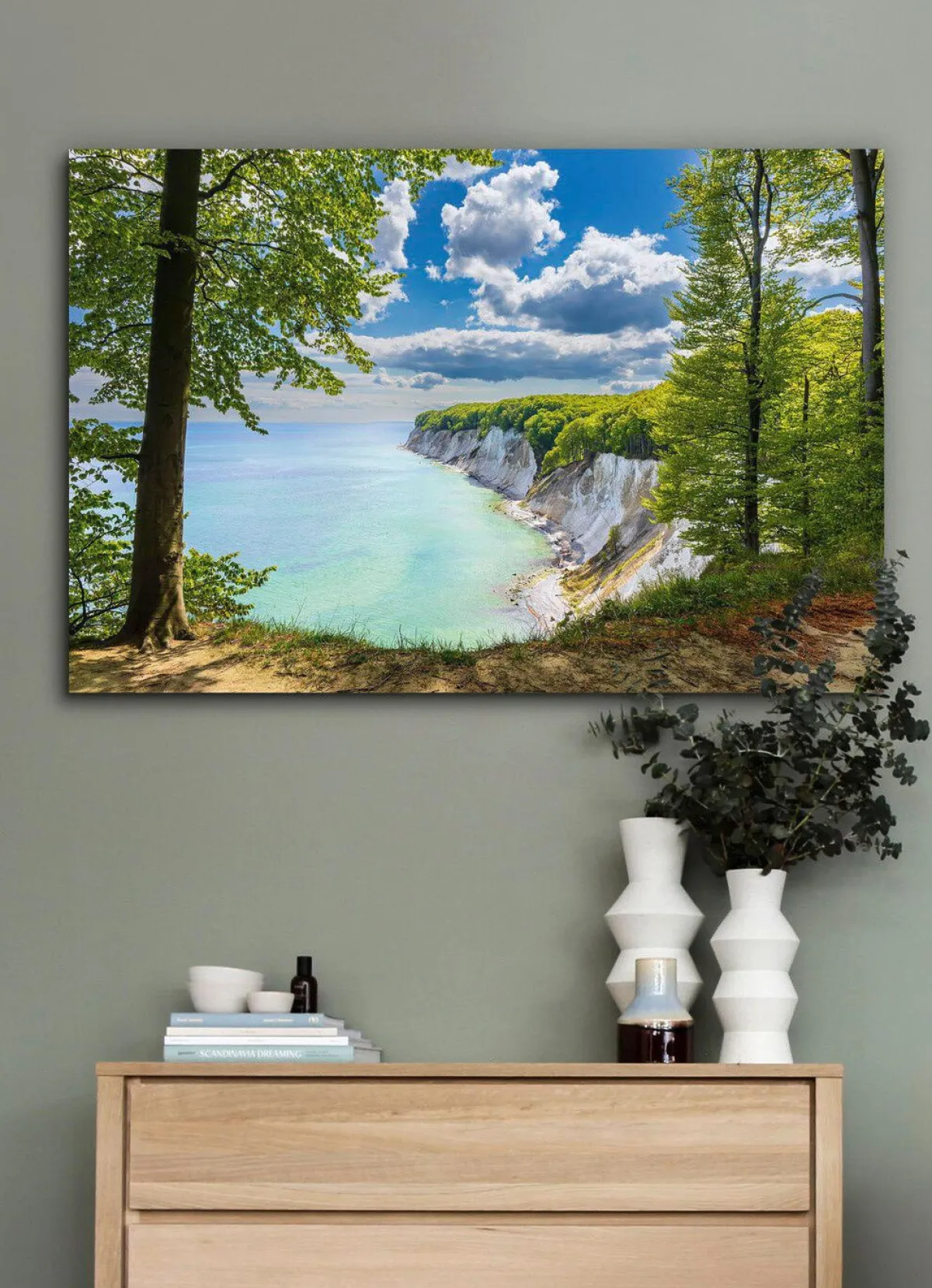 BADER Bild "Kreidefelsen an der Küste der Ostsee auf der Insel Rügen"