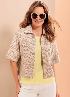Damen BADER Blazer mit Glitzereffekten