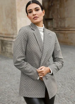 Damen BADER Blazer mit grafischem Dessin