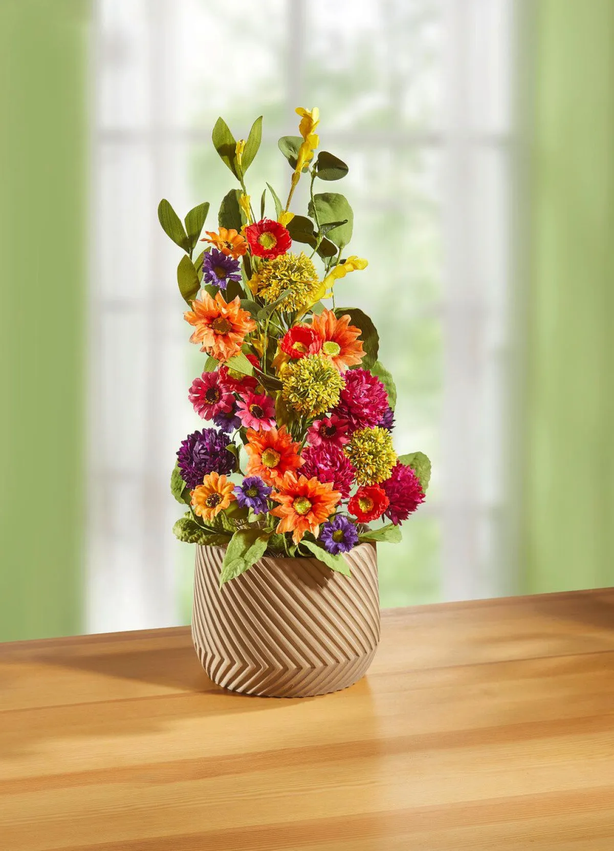 BADER Blumen-Arrangement in Topf aus Keramik